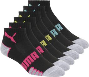 img 4 attached to PUMA Women's 6 Pack Quarter Crew Socks: Ultimate Comfort for Active Women