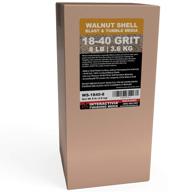 🌰 8 lbs or 3.6 kg walnut shell media 18-40 grit - fine ground shells for tumbling, vibratory or blasting logo