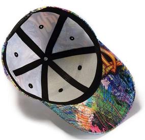 img 2 attached to 🧢 Quanhaigou Graffiti Printed Baseball Cap - Cool Adjustable Unisex Snapback Hip Hop Hats for Summer