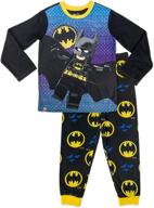 🦇 lego batman boys pajama set: long sleeve top and jogger pants - size 4/5 to 10/12 logo