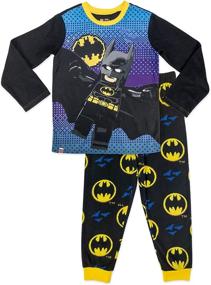 img 3 attached to 🦇 LEGO Batman Boys Pajama Set: Long Sleeve Top and Jogger Pants - Size 4/5 to 10/12