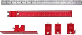 img 1 attached to Enhanced Quick-Set Cabinet Drilling Jig/Template for Easy Installation of Handles and Knobs on Doors and Drawer Fronts – Fast, Precise Knob & Pull Jig in Red Stainless Steel