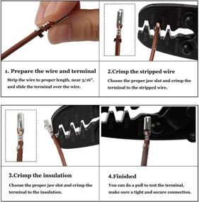 img 1 attached to 🔧 Molex Crimping Tool: Knoweasy Open Barrel Terminal Crimper for Molex, Delphi, AMP, Tyco, Harley, PC, Computer, Automotive 24-14 AWG