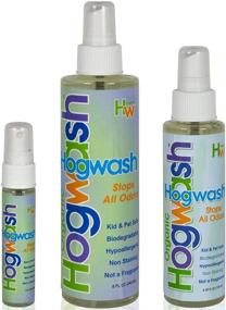 img 1 attached to 🐖 Organic Hogwash 3 Pack: Ultimate Pet Cat Urine Odor Remover for Home and Car - Includes 1oz, 4oz, 8oz Spray Bottles