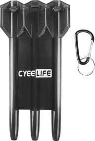 img 4 attached to 🎯 CyeeLife-Dart Carrying Case: Transparent Plastic Design - 12 Color Options - Ideal for a Variety of Darts