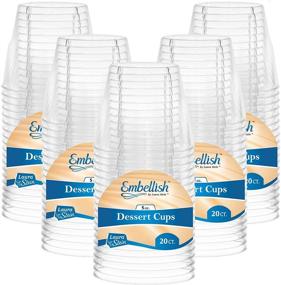 img 4 attached to 🥤 Enhanced Crystal Clear Heavy Duty Plastic 5 Oz Dessert Cups, 100 Tumblers, Perfect for Weddings, Catering, Parties, Buffets, Events, or Daily Usage - Pack of 5