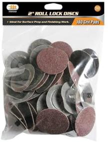 img 1 attached to IIT 82042 2-Inch Roll Lock Sanding Discs 180 Grit (Pack of 50)