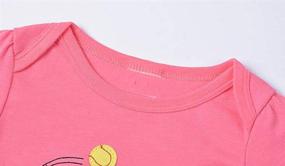 img 2 attached to Cartoon Cotton Clothes Toddler T Shirt Girls' Clothing
