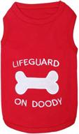 🐾 stylish and fun parisian pet dog cat clothes: lifeguard, peace, free hugs, captain, who saved who, size matters, tuxedo, keep calm, mustache, life's a beach logo