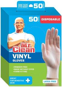 img 4 attached to Mr. Clean Disposable Vinyl Gloves (50 Count): The Ultimate Cleaning Solution for Everyday Use!