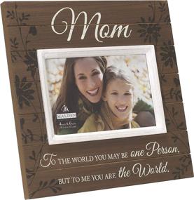 img 2 attached to Walnut Distressed Picture Frame - Malden International Designs Sun Washed Words - Ideal for 4x6 Photos - Perfect Gift for Mom