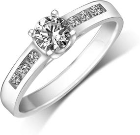 img 4 attached to ELEGANZIA Sterling Promise Engagement Zirconia