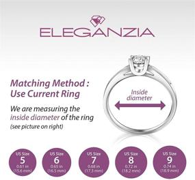 img 3 attached to ELEGANZIA Sterling Promise Engagement Zirconia