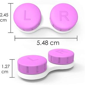 img 3 attached to 🌈 Чехол для контактных линз CHATTAL в ярких цветах: упаковка из 12 штук, герметичный, компактный для путешествий