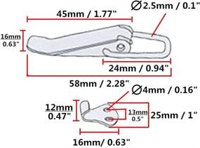 img 3 attached to 🔒 Adiyer 4pcs Stainless Steel Latches for Coleman Cooler, Corn Hole Boards & Toolbox - Secure Toggle Latch Catch Clamp