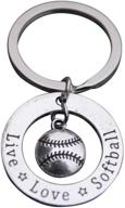 infinity collection softball keychain jewelry logo