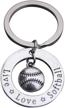 infinity collection softball keychain jewelry logo