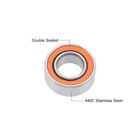 img 3 attached to Uxcell SMR105C 2OS 5X10X4Mm Stainless Bearings
