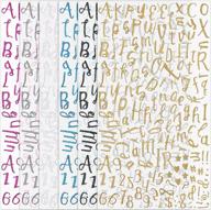 gersoniel alphabet self adhesive scrapbook decoration logo