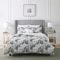 monstera combed cotton comforter set logo