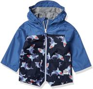 🌈 stylish osh kosh boys' little color change rain slicker raincoat jacket - brighten up rainy days! logo