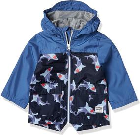 img 3 attached to 🌈 Stylish Osh Kosh Boys' Little Color Change Rain Slicker Raincoat Jacket - Brighten Up Rainy Days!