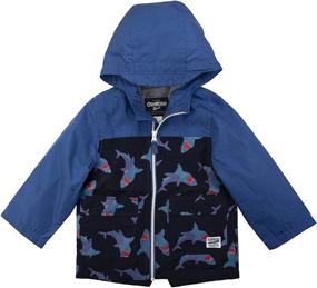 img 2 attached to 🌈 Stylish Osh Kosh Boys' Little Color Change Rain Slicker Raincoat Jacket - Brighten Up Rainy Days!