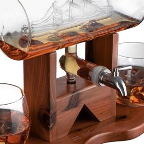 img 2 attached to 🥃 Exquisite Whiskey Decanter Ship Set - Perfect Gift for Boyfriend