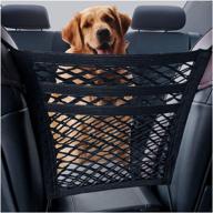 🐶 nomee tt01004: secure your ride with 3-layer dog car net barrier, ideal for pets & babies - mesh organizer and stretchable storage for universal vehicles logo