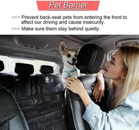 img 1 attached to 🐶 Nomee TT01004: Secure Your Ride with 3-Layer Dog Car Net Barrier, Ideal for Pets & Babies - Mesh Organizer and Stretchable Storage for Universal Vehicles