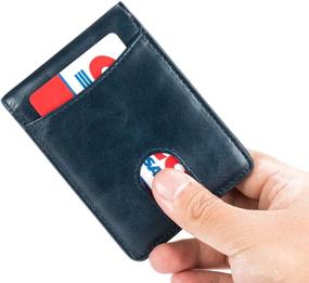 img 2 attached to Premium Leather Wallet with Pocket Billfold and RFID Blocking – Essential Men's Accessory