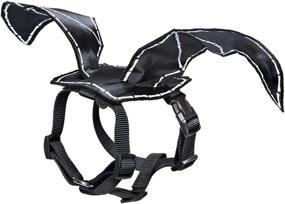 img 3 attached to 🦇 Zack &amp; Zoey Dog Harness with Glow-in-The-Dark Bat Wings