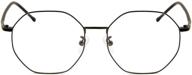 👓 cyxus blue light blocking computer eyeglasses vintage computer eyewear anti-eyestrain irregular frame in black (model 8008) logo