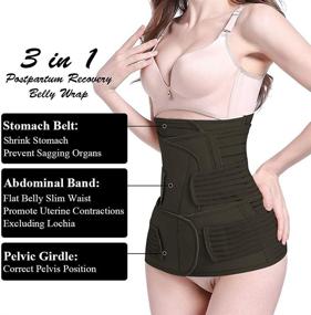 img 2 attached to Premium 3-in-1 Postpartum Belly Support Recovery Wrap- 🤰 Upgrade Your Body Shaper with Postnatal, Pregnancy, and Maternity Girdles