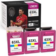 🖨️ lemerouexpect remanufactured ink cartridge replacement for hp 63xl 63 xl - officejet, envy, deskjet printers - 1 print head, 3 color inkwel logo