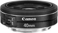 canon ef 40mm f/2.8 stm lens - fixed black (6310b002) for us cameras logo