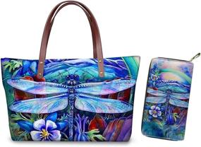 img 4 attached to Yiekeluo Sunflower Butterfly Neoprene Shoulder Women's Handbags & Wallets and Totes