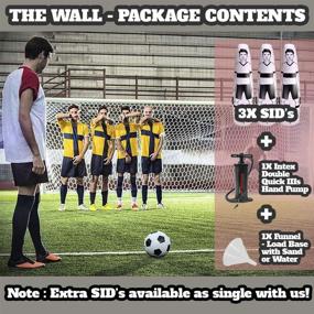 img 3 attached to Soccer Wall: Complete Kit for Goalkeeper Defender Training – 3 Inflatable Dummies SID, Pump Included