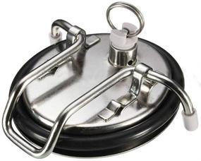 img 4 attached to High-Quality 304 Stainless Steel Cornelius Keg Lid with Pressure Relief Valve - Perfect Replacement for Corny Keg Lid