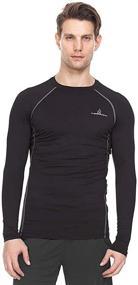 img 4 attached to Thermajohn Baselayer Compression T Shirt Athletic Men's Clothing in Active