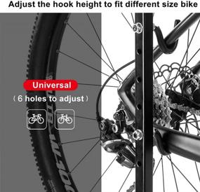 img 3 attached to 🚲 Efficient DADA NANA Indoor Bike Storage Rack: Foldable Floor Stand for Road and Mountain Bike Maintenance, Repair, and Display in Home Garage and Bicycle Shops