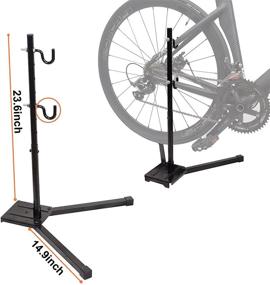 img 2 attached to 🚲 Efficient DADA NANA Indoor Bike Storage Rack: Foldable Floor Stand for Road and Mountain Bike Maintenance, Repair, and Display in Home Garage and Bicycle Shops