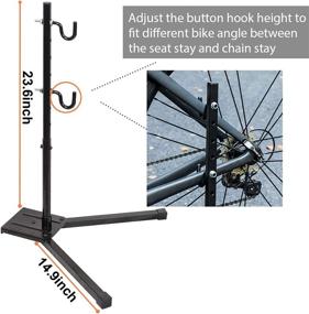 img 1 attached to 🚲 Efficient DADA NANA Indoor Bike Storage Rack: Foldable Floor Stand for Road and Mountain Bike Maintenance, Repair, and Display in Home Garage and Bicycle Shops