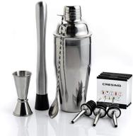 🍸 ultimate ounce cocktail shaker kit: essential bar accessories for perfect mixing logo