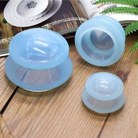 img 3 attached to 🔵 SPEQUIX Silicone Cupping Therapy Set (3 Sizes,3 Pieces) – Anti-Cellulite, Collagen Boosting Massage Cups – Chinese Silicone Cups for Joint and Muscle Pain, Fascia Relief (Blue)