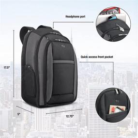 img 3 attached to 🎒 Streamlined Metropolitan Laptop Backpack with Convenient Removable Sleeve