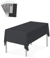 🖤 zoe deco plastic tablecloth black: add elegance and durability to your table! логотип