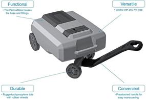 img 3 attached to 🚚 Thetford 40517 SmartTote 2 LX: 18-Gallon RV Waste Tote Tank with 4 Wheels - Portable and Efficient