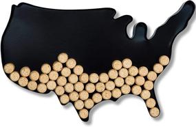 img 4 attached to 🗺️ USA Map Wine Cork Holder – Metal Art Display for Wall Mount or Table Centerpiece – Home, Kitchen, Bar Décor Accessory – Unique Gift for Wine Lovers