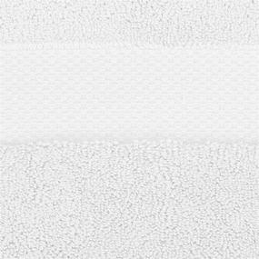 img 1 attached to 👕 Amazon Brand – Pinzon Heavyweight Luxury Cotton Washcloths - 2-Pack, 12 x 12 Inch, White